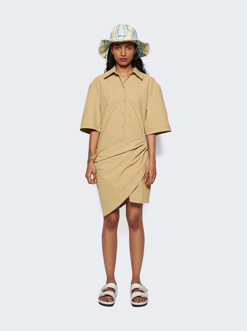 Jacquemus La Robe Camisa Light Khaki Garmentory