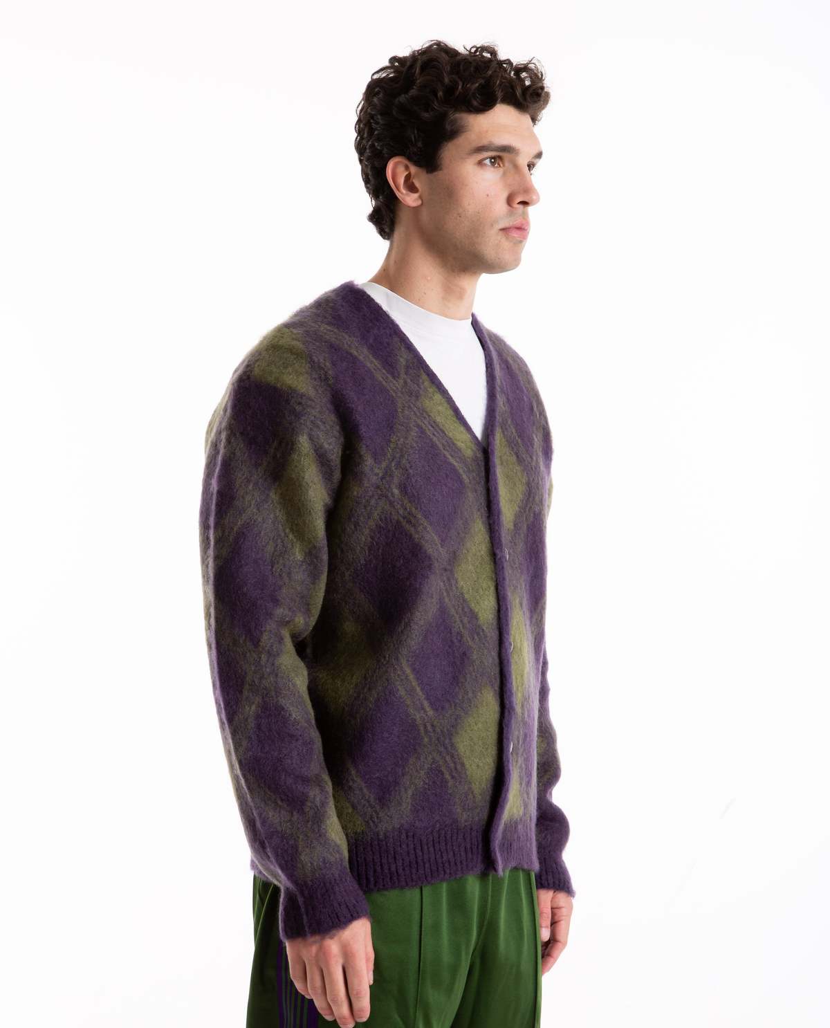 Needles Mohair Cardigan - purple | Garmentory