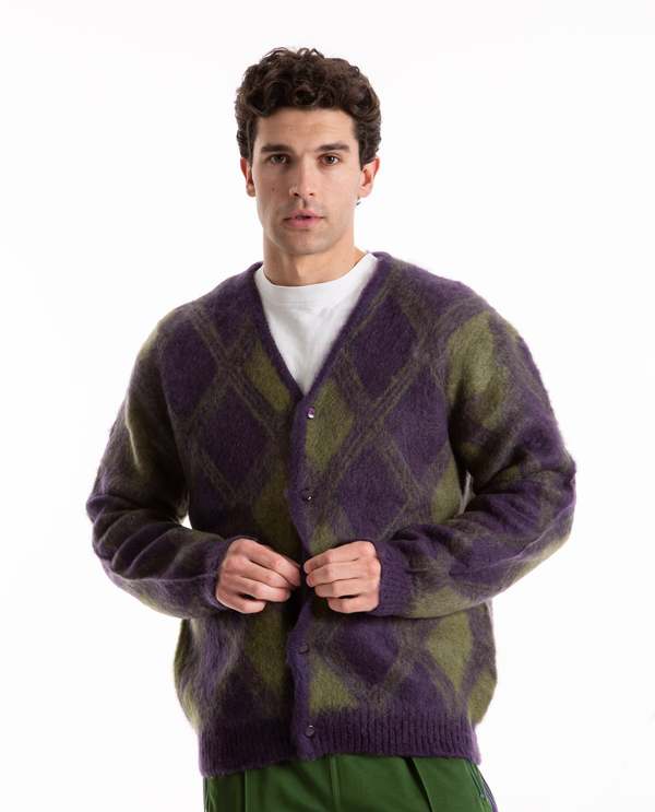 Needles Mohair Cardigan - purple | Garmentory