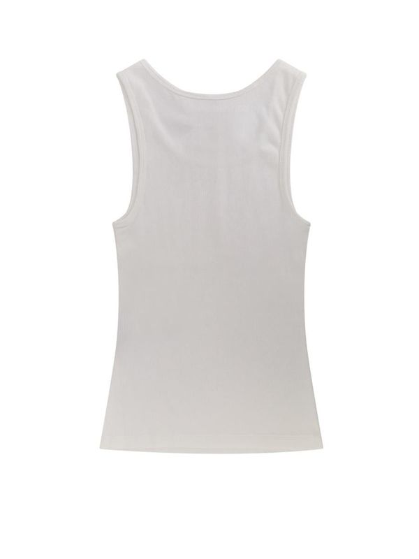 【送料&関税込】Maison Margiela Ivory Cotton Blend Tank Top MM6 MAISON MARGIELA TANK TOP | Garmentory