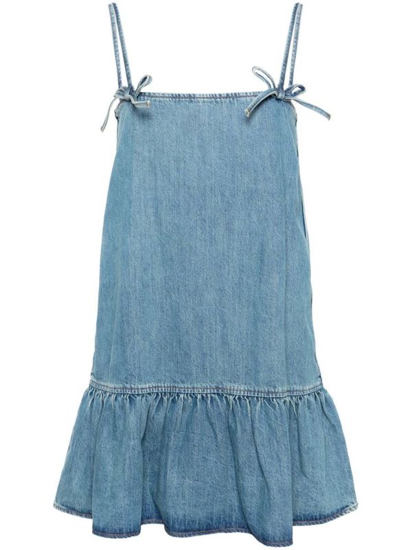 GANNI Mini dress with bows | Garmentory
