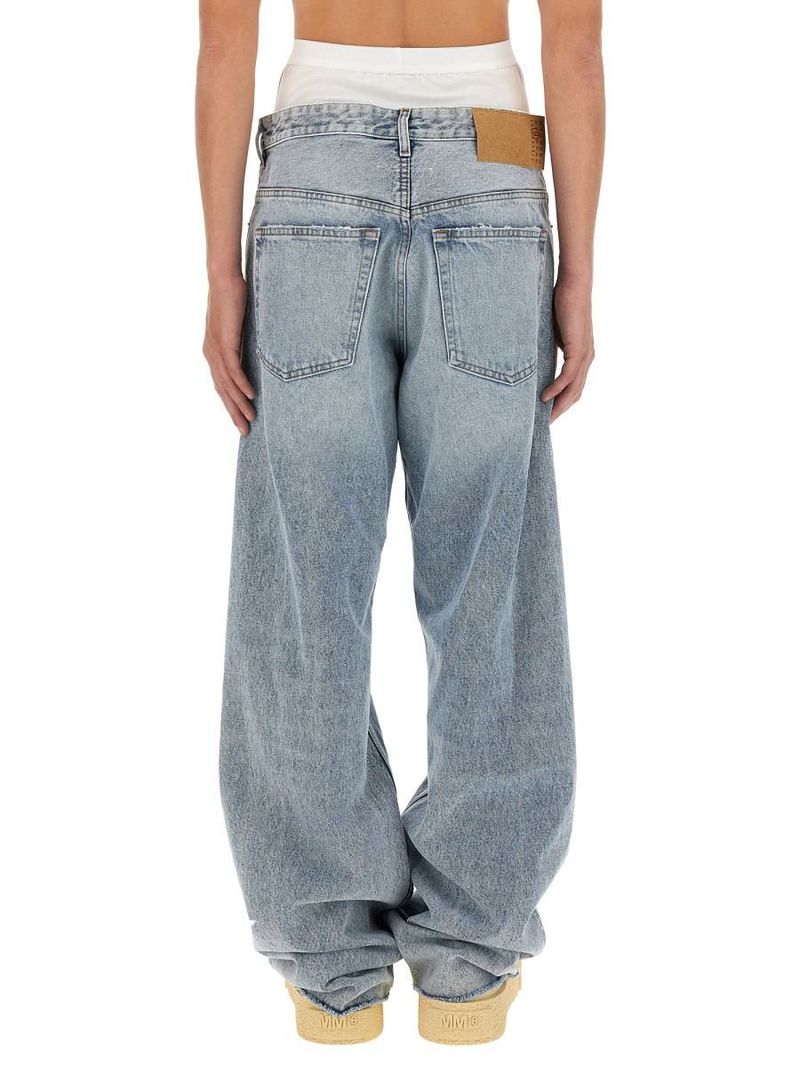 MM6 MAISON MARGIELA JEANS LAYERED EFFECT | Garmentory