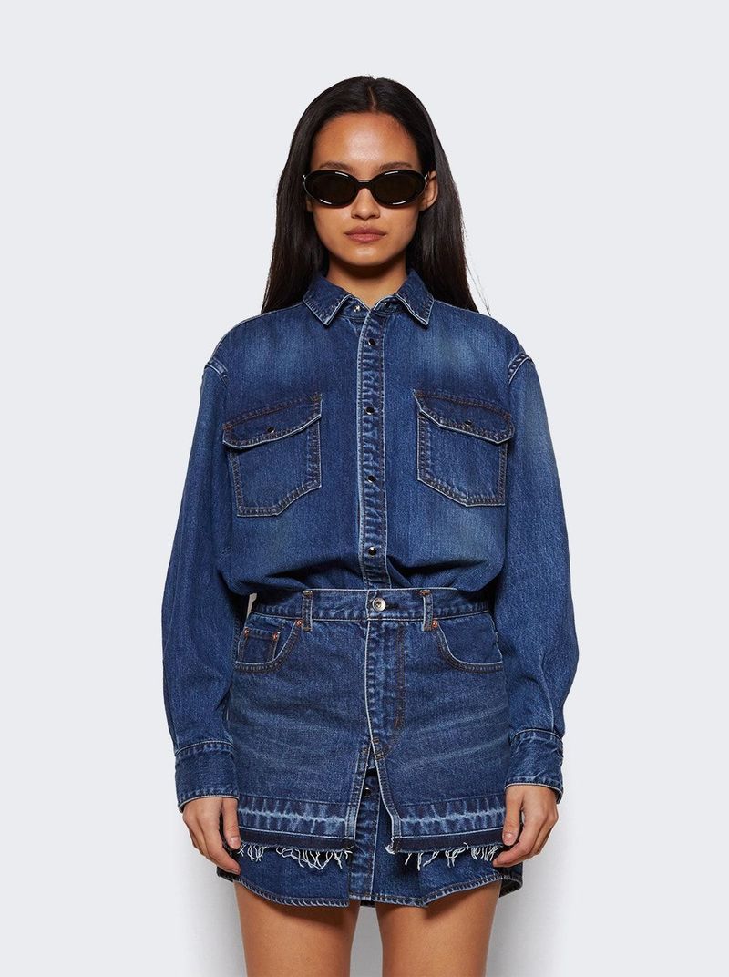 sacai denim dress