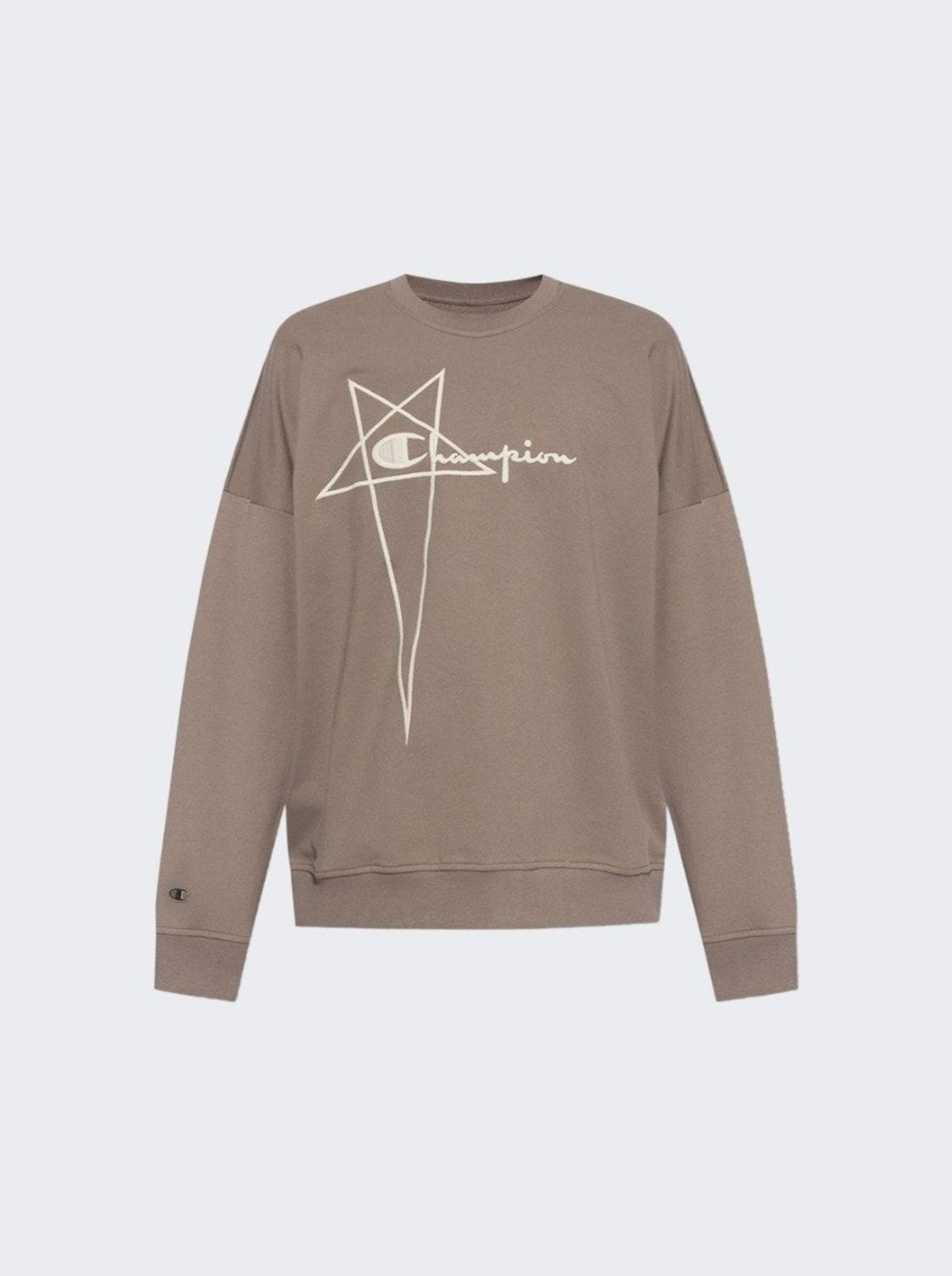 Rick Owens X Champion Pullover Sweatshirt - Dust | Garmentory