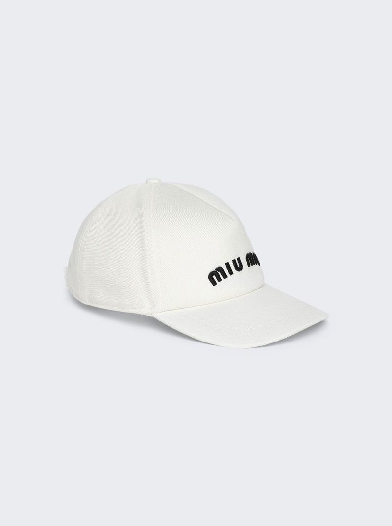MIU MIU Drill Baseball Cap - White | Garmentory
