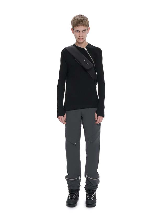 Unisex Heliot Emil AMORPHOUS CROSSBODY BAG - BLACK | Garmentory