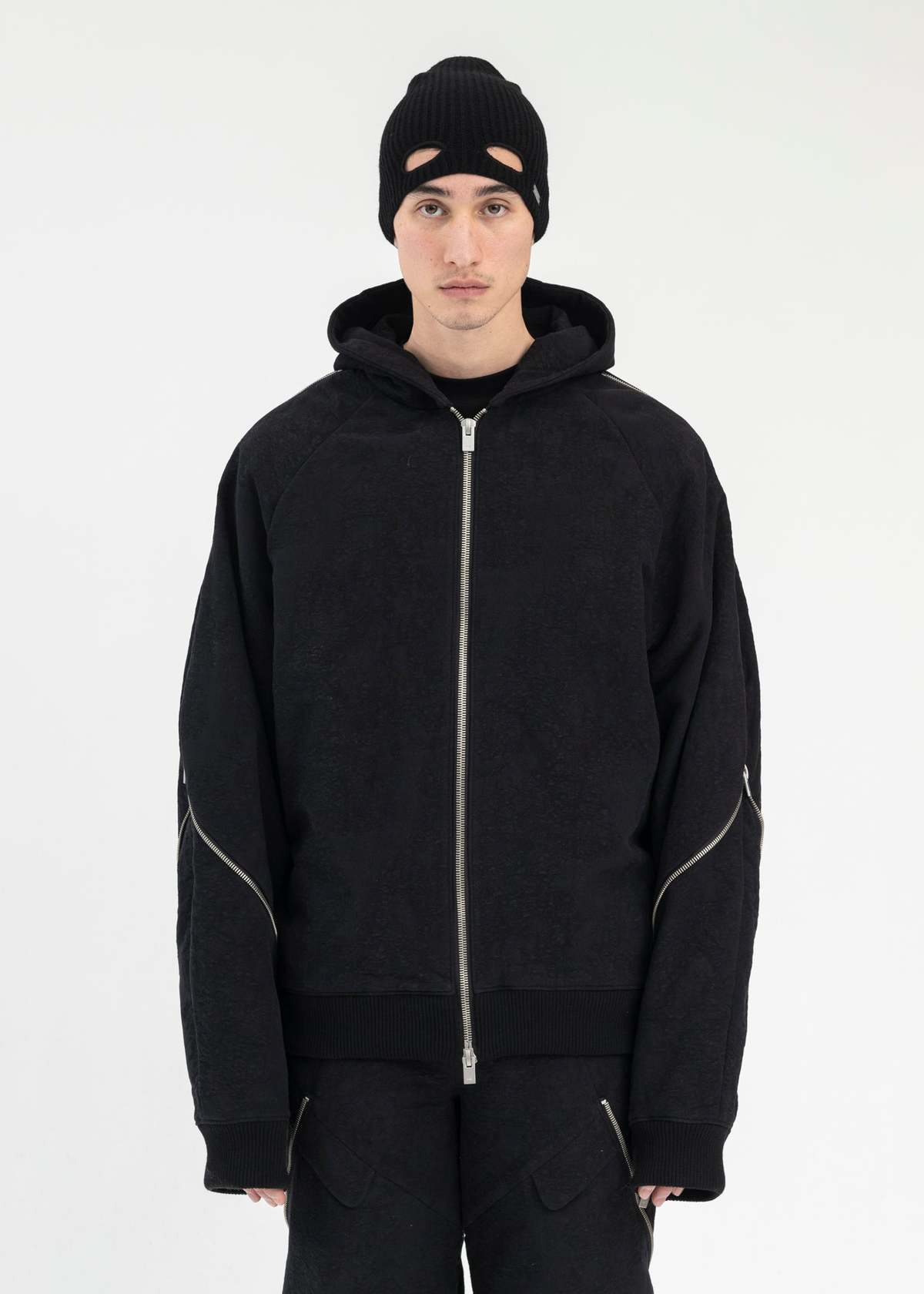 パーカー・フーディ HELIOT EMIL Men Hoodies PRESS25M08073 BLK01 BLACK Heliot Emil HELIOT EMIL Men Hoodies PRESS25M08073 BLK01