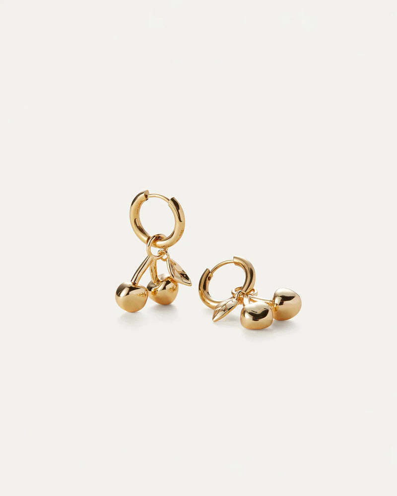 Jenny Bird Puffy Heart & Cherry Huggie Play Kit - Gold