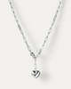 Jenny Bird Puffy Heart Chain - Silver - Thumbnail 2