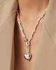 Jenny Bird Puffy Heart Chain - Silver - Thumbnail 1