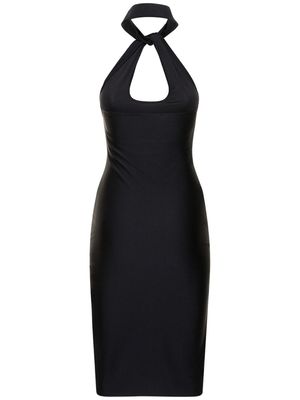 knee length dresses for ladies May Jersey Midi Dress-Black
