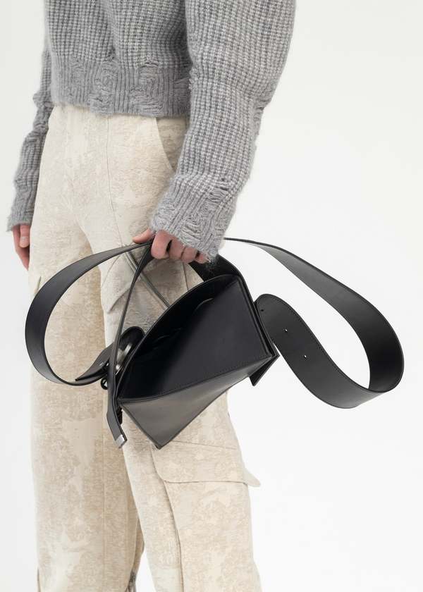 Heliot Emil Maquette Leather Bag - Black | Garmentory