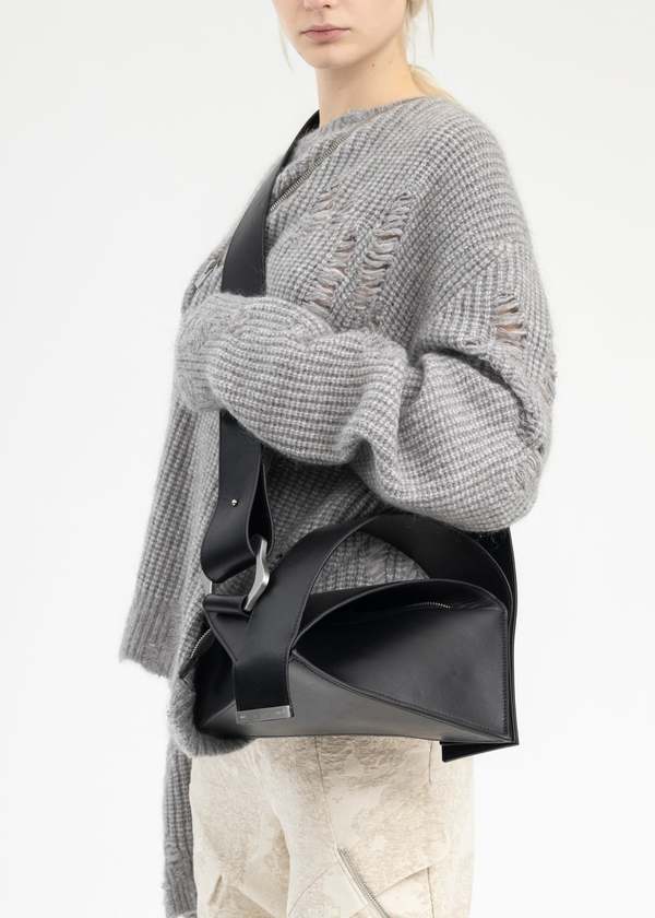 Heliot Emil Maquette Leather Bag - Black | Garmentory