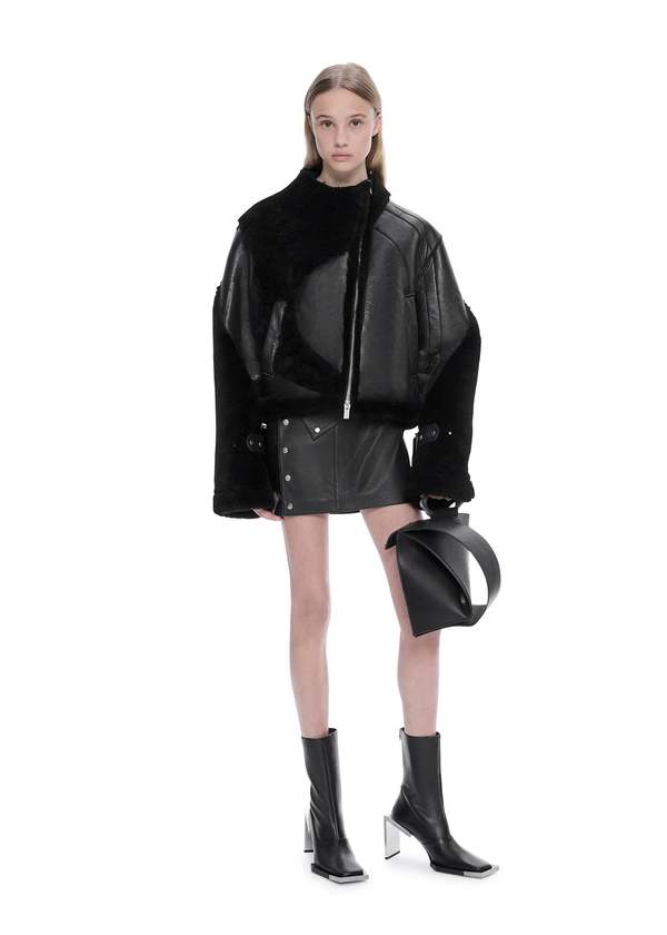 Heliot Emil Maquette Leather Bag - Black | Garmentory