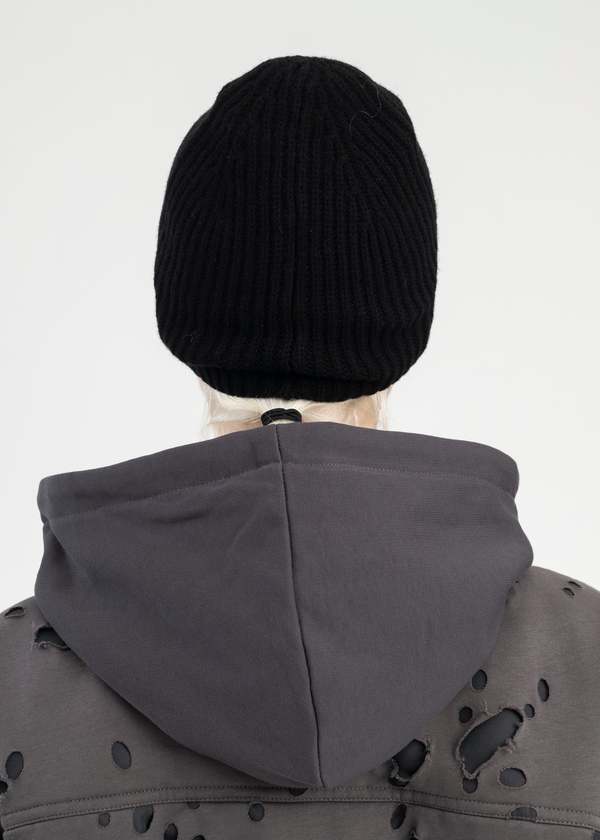 Heliot Emil RELIEF KNIT BEANIE - BLACK | Garmentory