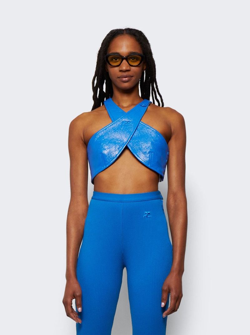 Vinyl Criss Cross Bra | Garmentory