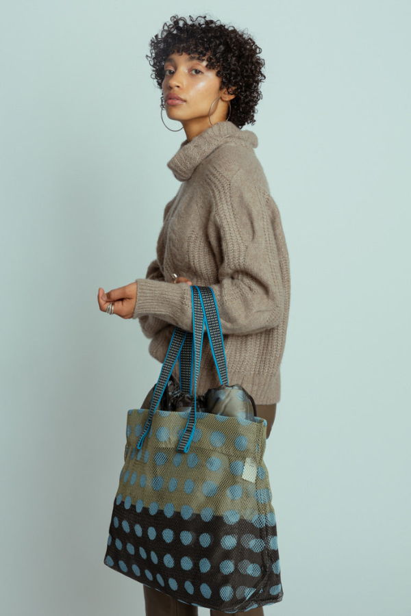 Epice Blue Dot Big Tote - blue dot