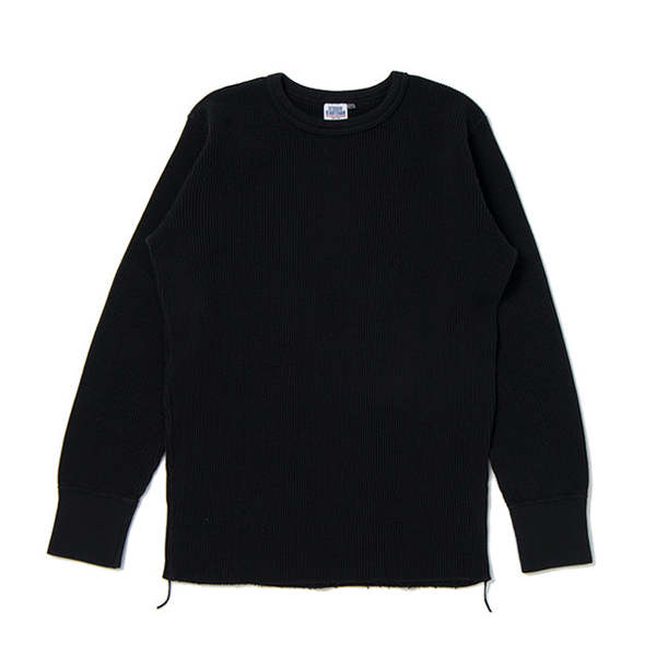 Studio D'Artisan (9936) Heavy Thermal Long Sleeve Shirt Black