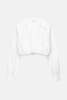 RtA Cropped Poplin Shirt - White - Thumbnail 1
