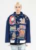 RICHGAINER EMBROIDERY PATCHWORK BOMBER JACKET - blue - Thumbnail 3