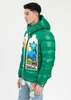 RICHGAINER EMBROIDERY PATCHWORK PUFFER JACKET - GREEN - Thumbnail 4