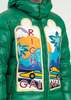 RICHGAINER EMBROIDERY PATCHWORK PUFFER JACKET - GREEN - Thumbnail 5