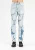 RICHGAINER WASHED PATCHWORK JEANS - LIGHT BLUE  - Thumbnail 1