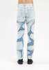 RICHGAINER WASHED PATCHWORK JEANS - LIGHT BLUE  - Thumbnail 2