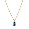 Jennie Kwon Designs Oval Blue Sapphire Wisp Necklace - 14K Yellow Gold - Thumbnail 1