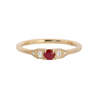 Jennie Kwon Designs Ruby Petite Deco Era Ring - Thumbnail 1