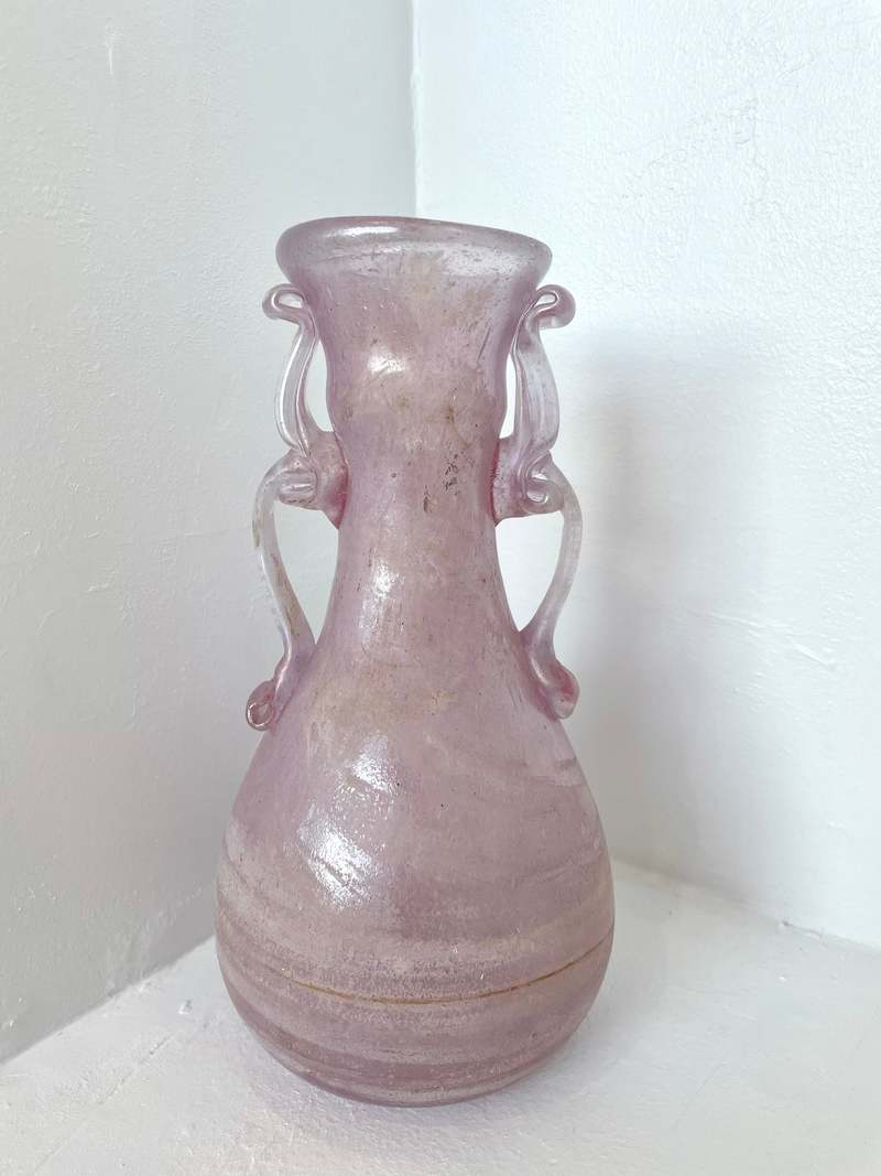 Frosted Vase - Purple
