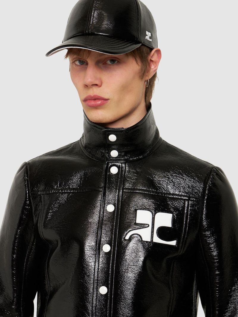 COURREGES クレージュ Gogo Logo ロゴ レザー Cap キャップ COURREGES クレージュ Reedition Logo ロゴ Cap キャップ