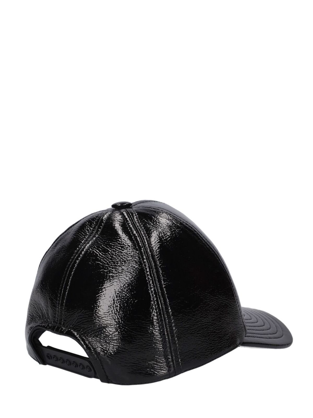 Courrèges Reedition Vinyl Baseball Cap - BLACK/Navy | Garmentory