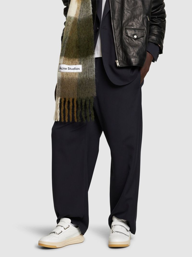 Acne Studios Perey Friend Leather Low Top Sneakers White