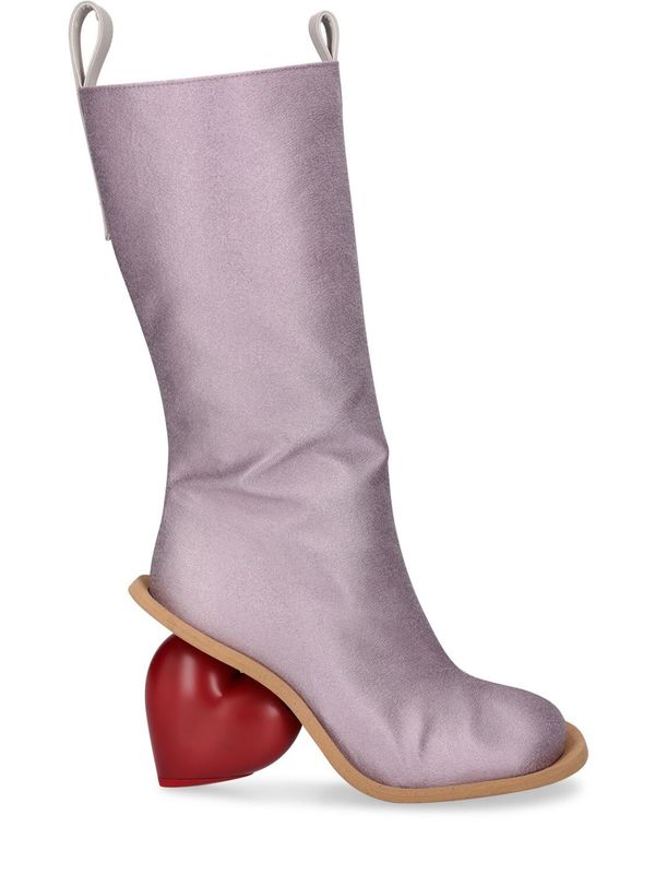 Yume Yume 90mm Love Tall Boots - Pink/Red | Garmentory