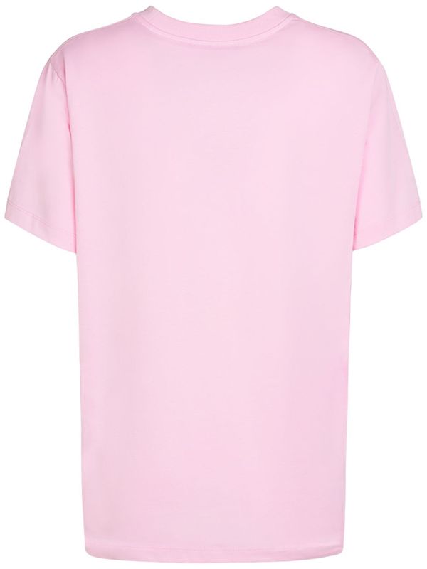 Ganni Sun Print Cotton Jersey T Shirt - Pink | Garmentory