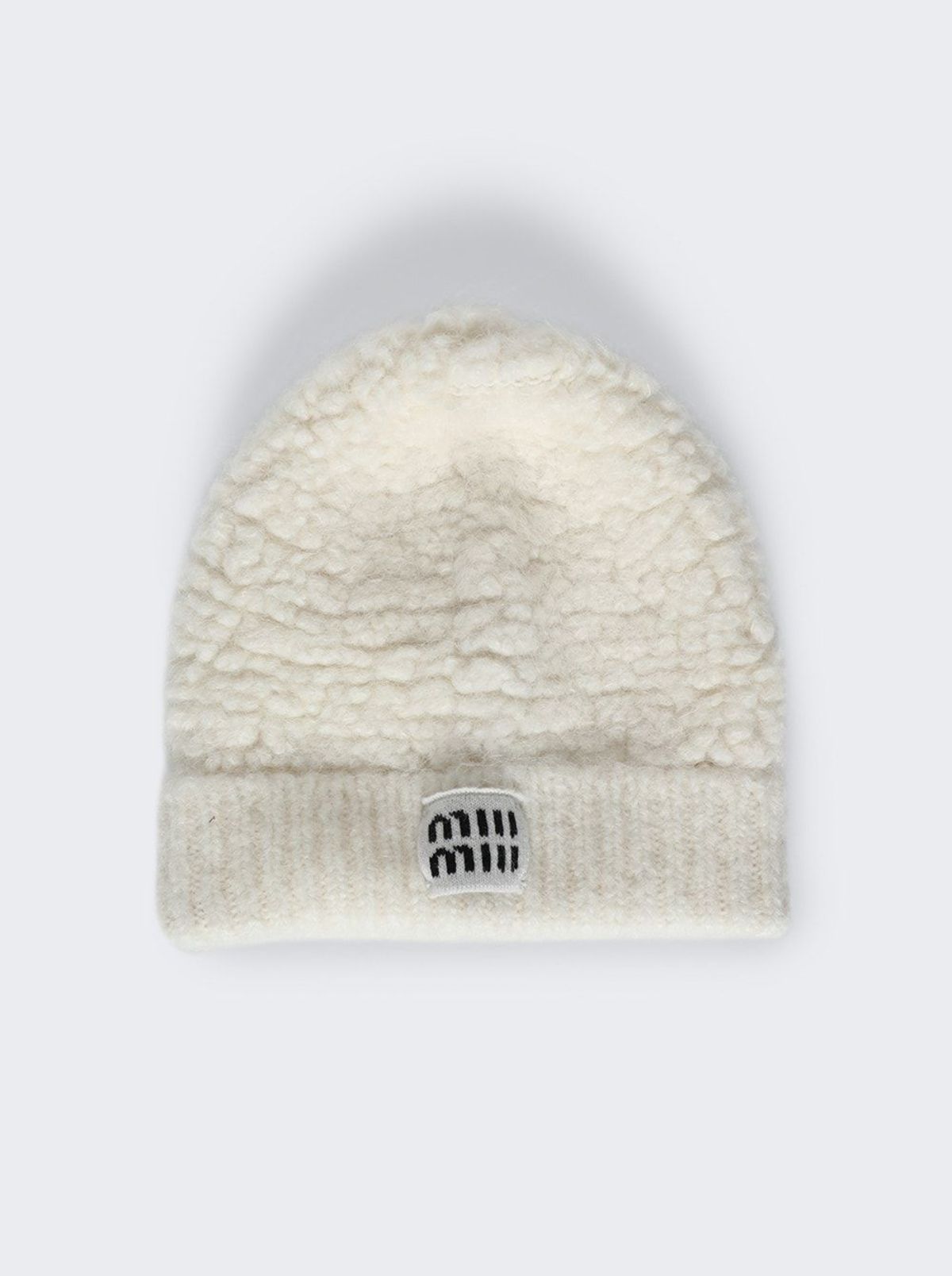 24PF new/MiuMiu 千鳥格子ウールベレー帽 Beret White 24PF new/MiuMiu 千鳥格子ウールベレー帽 Beret White