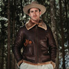 Shangri-la Heritage Aviatore B-3 Shearling Jacket - Seal Brown - Thumbnail 17