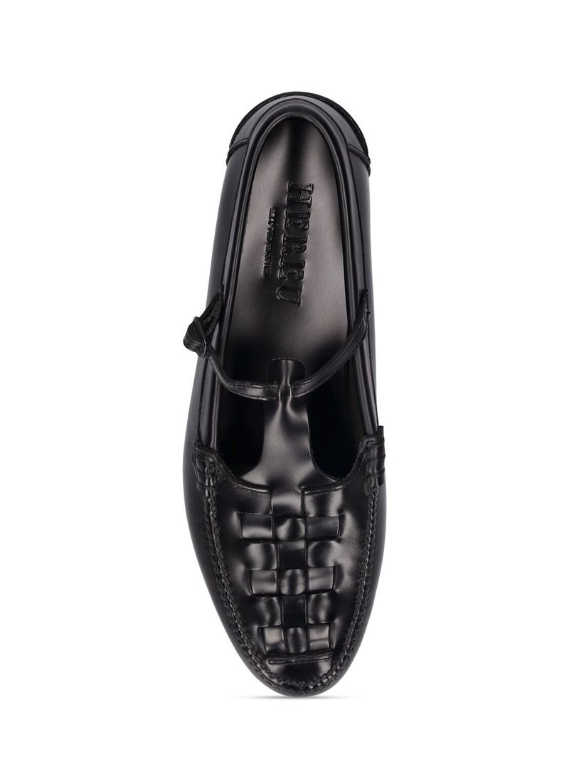 Hereu 15mm Maqueda Leather Loafers - Black | Garmentory