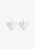 Asia Ingalls Heart Drop Earrings - Silver - Thumbnail 1