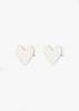 Asia Ingalls Small Heart Studs - Silver - Thumbnail 1