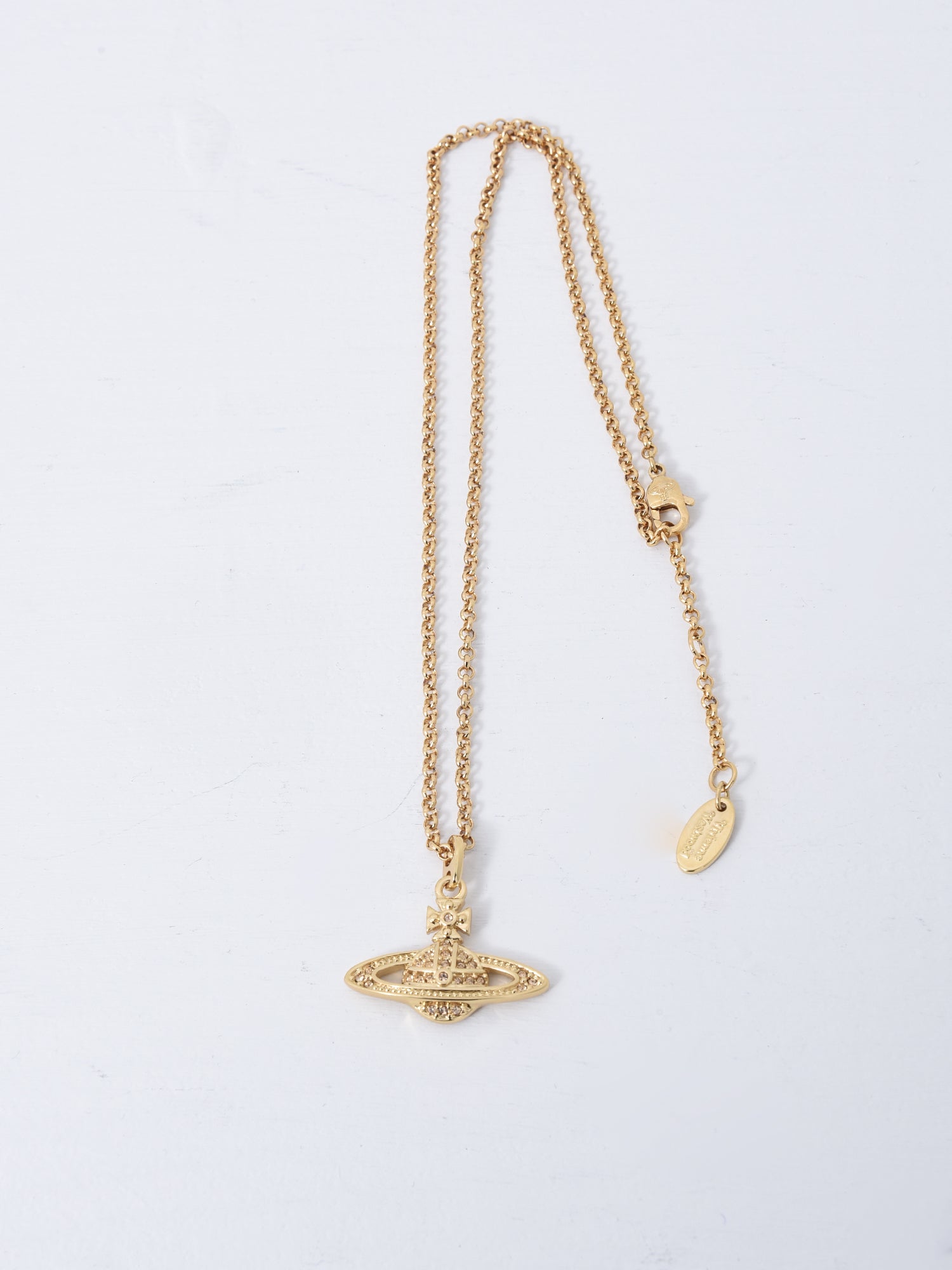 ◆Vivienne Westwood◆ Mini Bath Relief Pendant Necklace Gold Vivienne Westwood Necklace MINI BAS RELIEF ORB Gold From