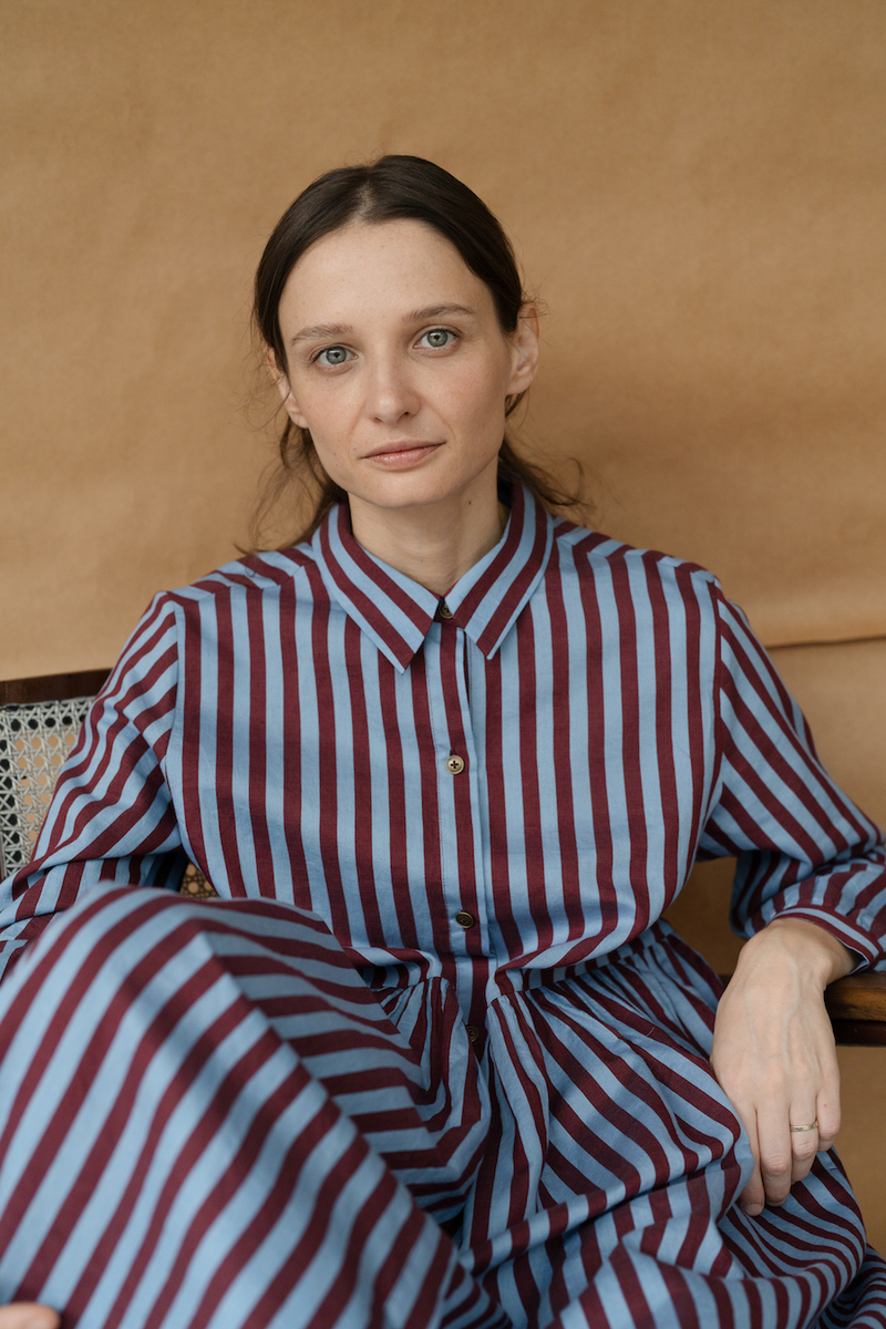 Runaway Bicycle SAUL Dress - BLUE STRIPES Runaway Bicycle SAUL Dress - BLUE STRIPES