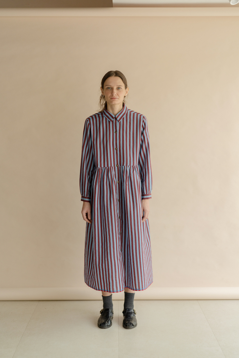 Runaway Bicycle SAUL Dress - BLUE STRIPES Runaway Bicycle SAUL Dress - BLUE STRIPES