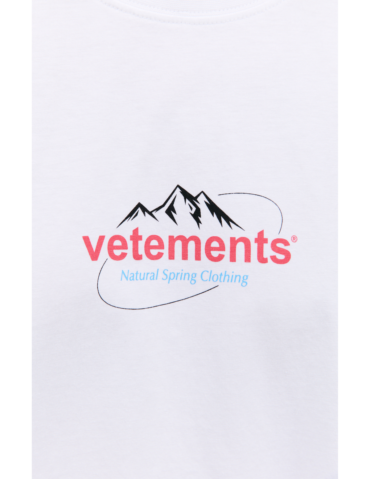 【VETEMENTS】SPRING WATER LOGO T-SHIRT Tシャツ Vetements Men's Spring Water Logo T-Shirt in Black Vetements