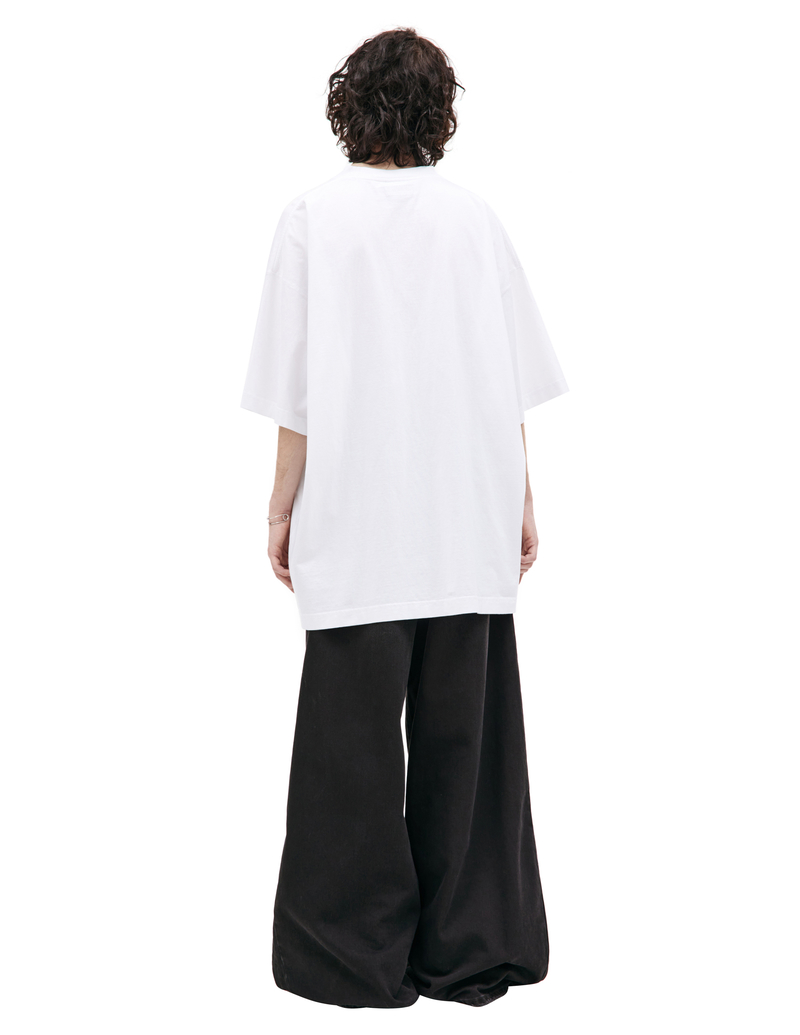 人気★関税込【VETEMENTS】Kissing BunniesTシャツ Buy VETEMENTS men white kissing bunnies printed t-shirt for
