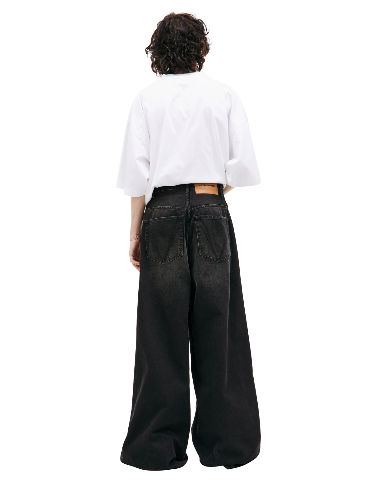 Vetements wide legs jeans - Black | Garmentory