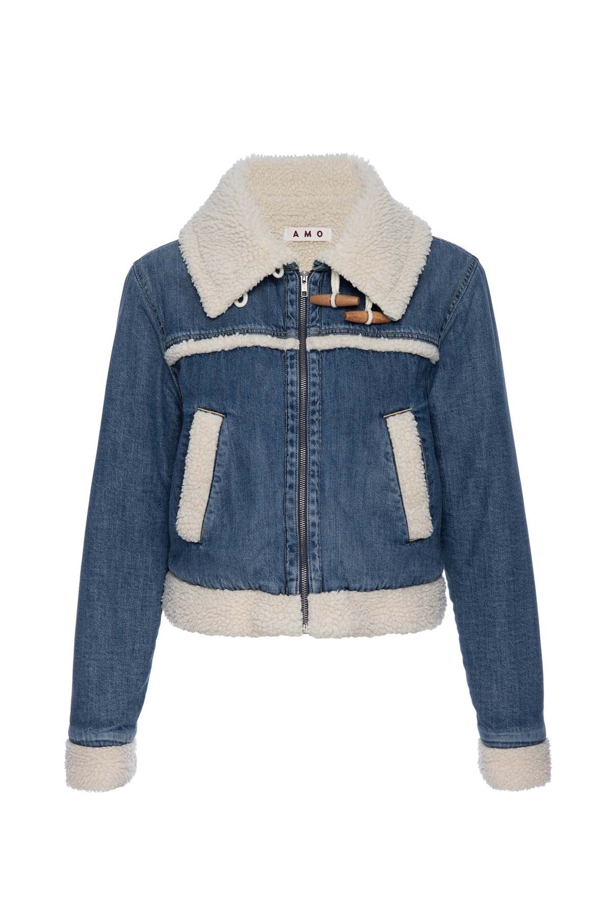 amo denim Betty Shearling Jacket - Idolize | Garmentory