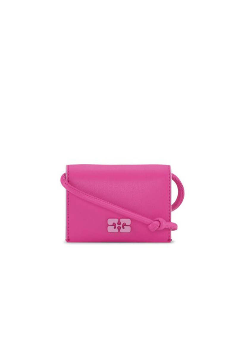 腕時計その他 Ganni WALLET (A67695898) Ganni Bou Wallet on Strap - Shocking Pink | Garmentory