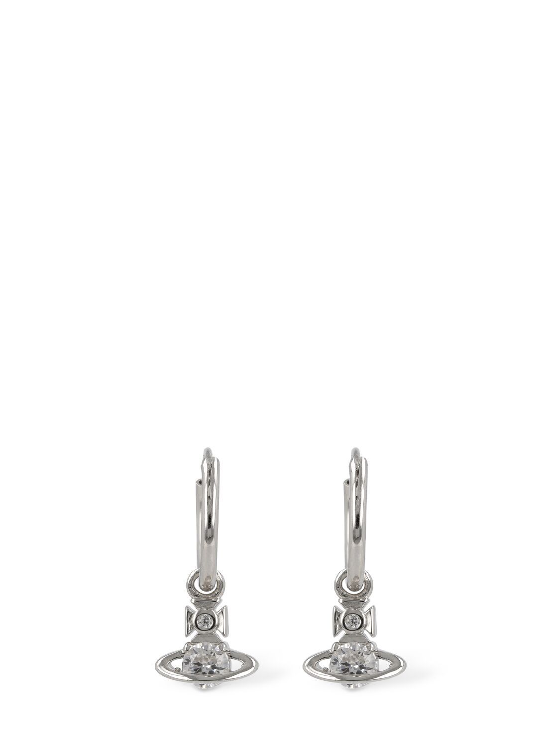 Vivienne Westwood Nina Sparkle Hoop Crystals Earrings